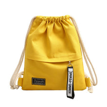 Load image into Gallery viewer, School Gym Canvas Drawstring Bag