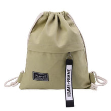 Load image into Gallery viewer, School Gym Canvas Drawstring Bag