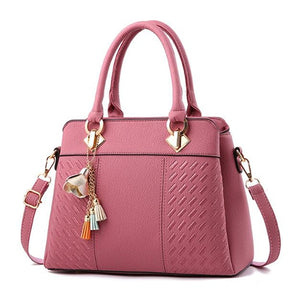 Women Handbags Tassel PU Leather Totes Bag
