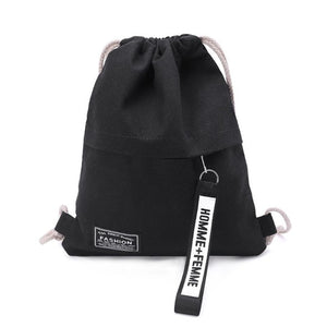 School Gym Canvas Drawstring Bag