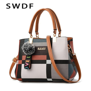 Women Stitching Wild Messenger Bags