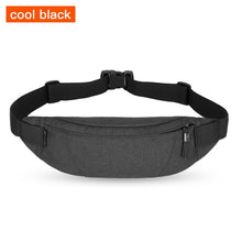 Load image into Gallery viewer, Pack Black Waterproof Money Belt Bag
